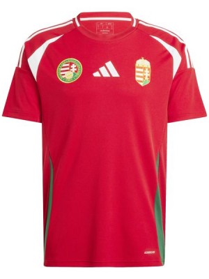 Hungary home jersey soccer kit men's first uniform sportswear football tops sport shirt Euro 2024 cup